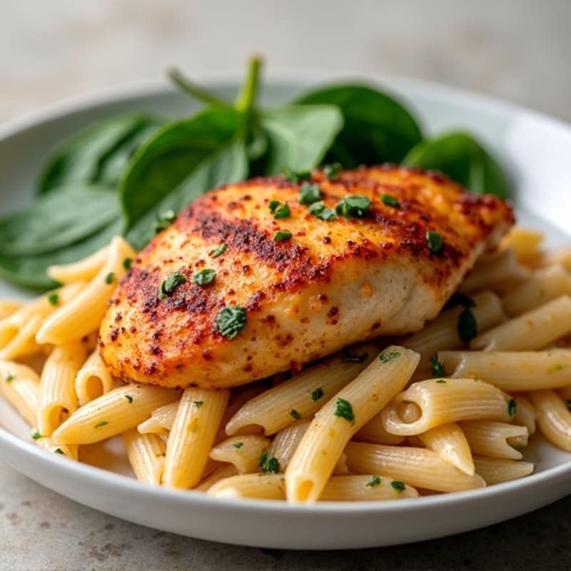 Spicy Cajun Chicken with Creamy Pasta