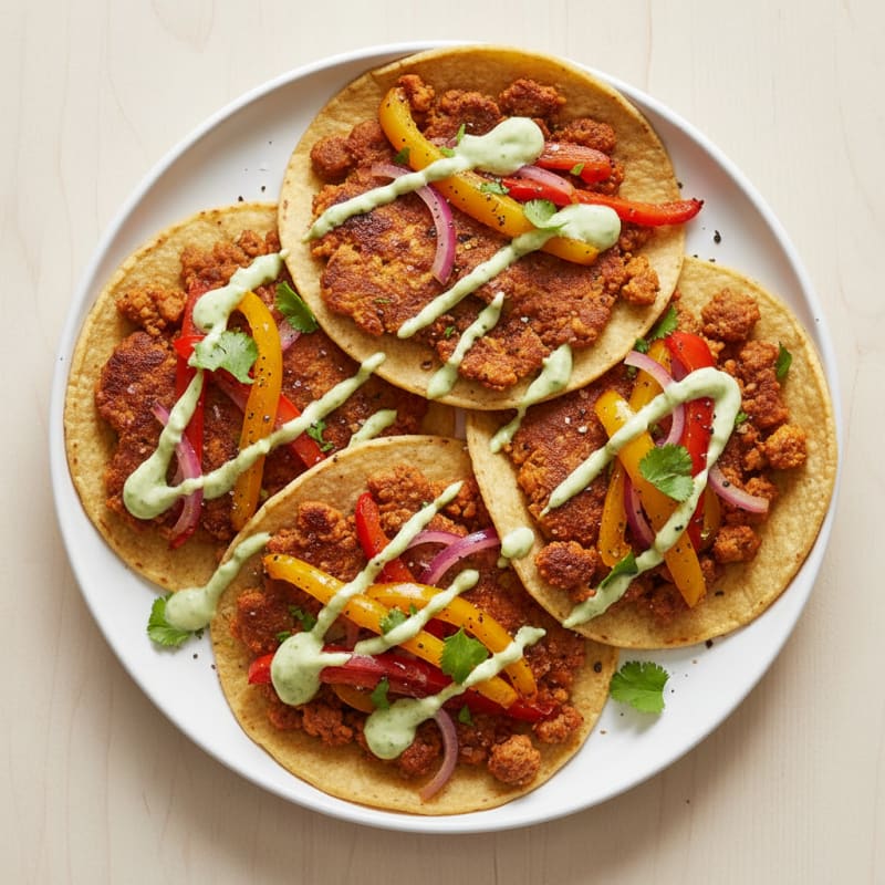 Crispy Smashed Turkey & Zesty Pepper Tacos