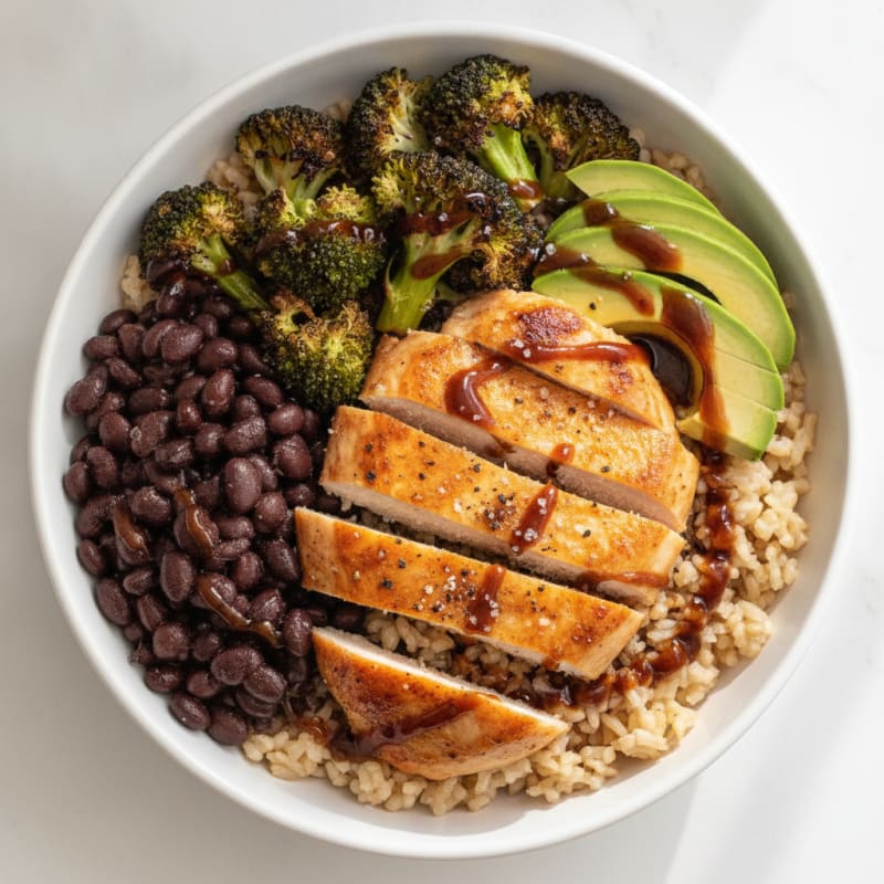 Soy-Glazed Chicken and Rice Bowl