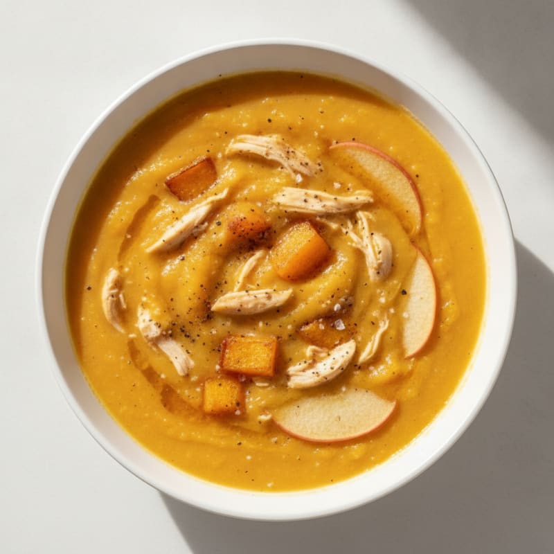 Roasted Butternut Squash Apple Soup