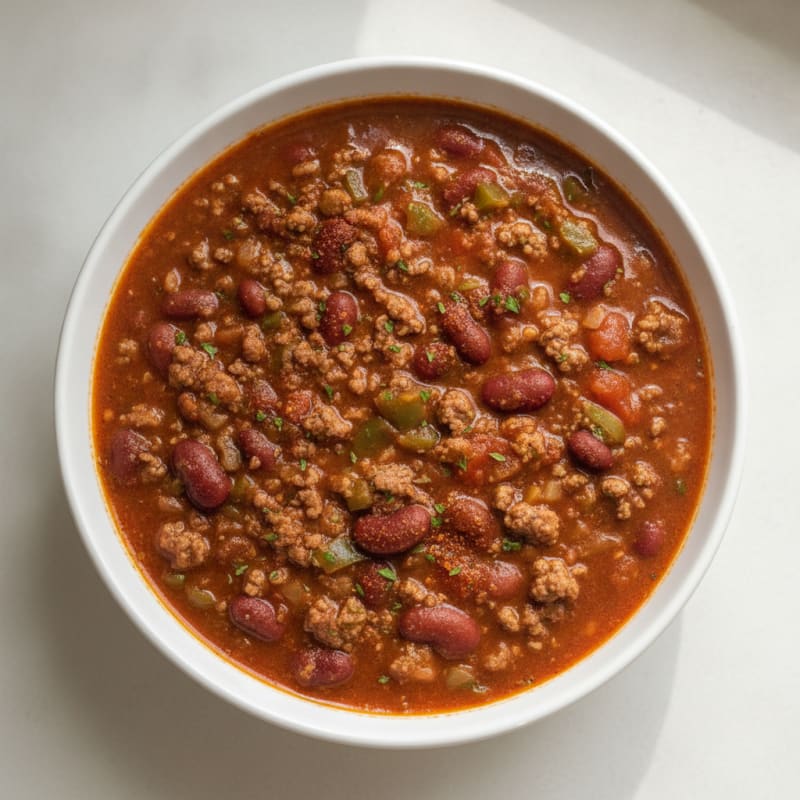Lean Ground Beef Chili Soup