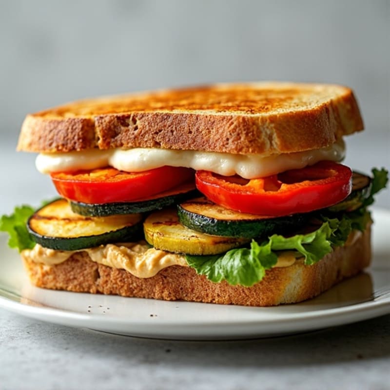 Crispy Roasted Vegetable Panini