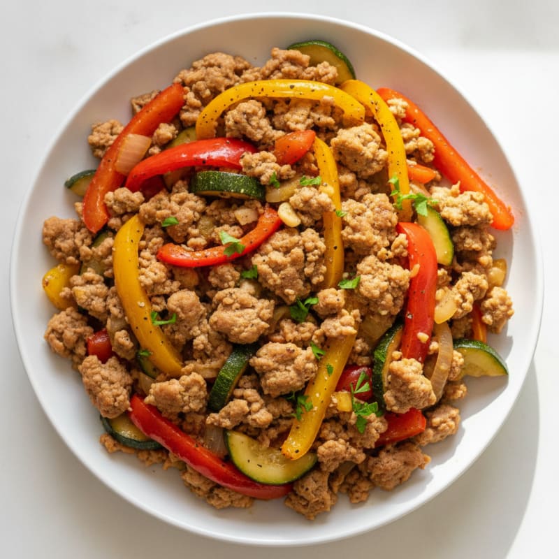 Ground Turkey and Vegetable Skillet
