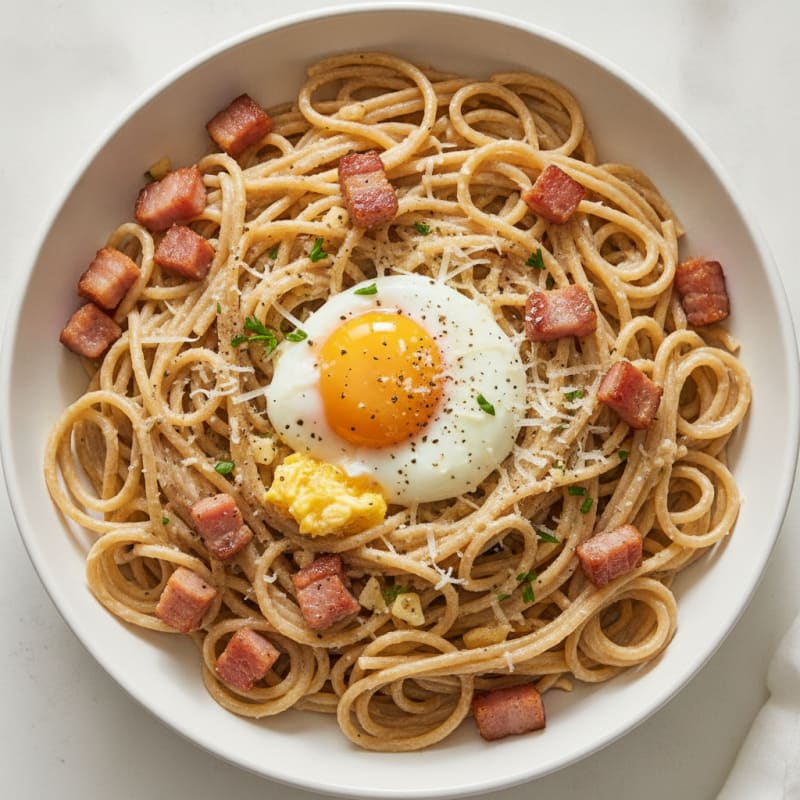 Classic Carbonara with Pancetta and Egg
