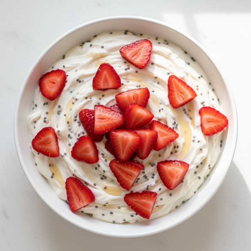 Silky Greek Yogurt Protein Pudding with Berries
