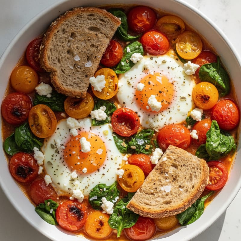 Baked Eggs with Roasted Tomatoes