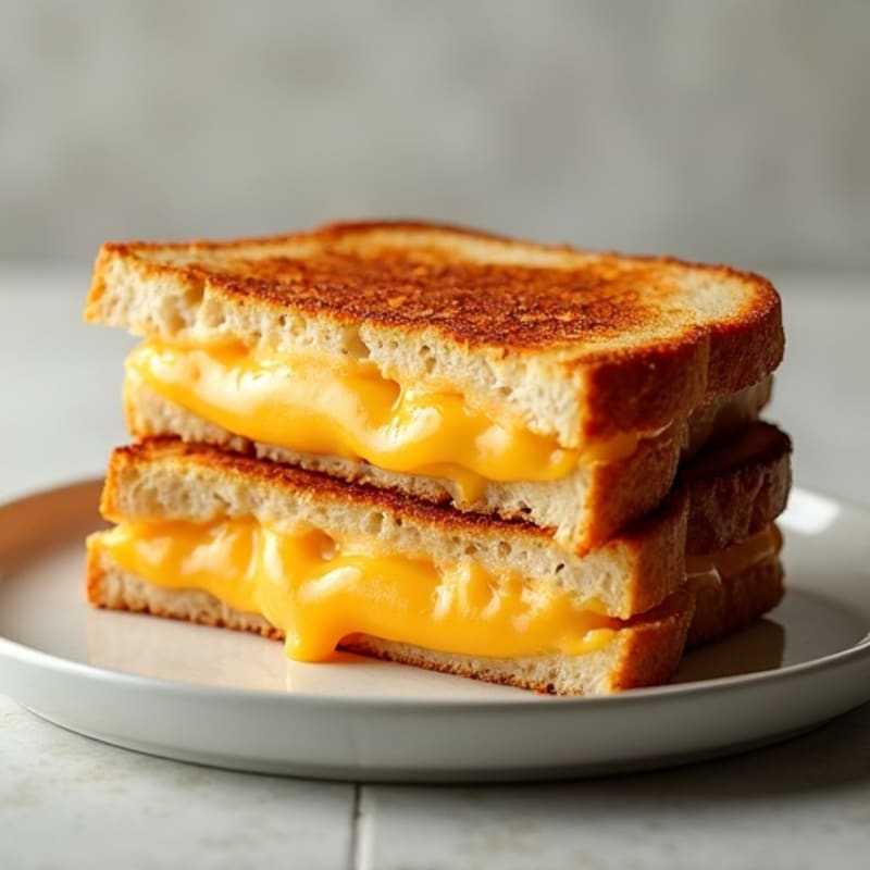 Crispy Three-Cheese Sourdough Melt