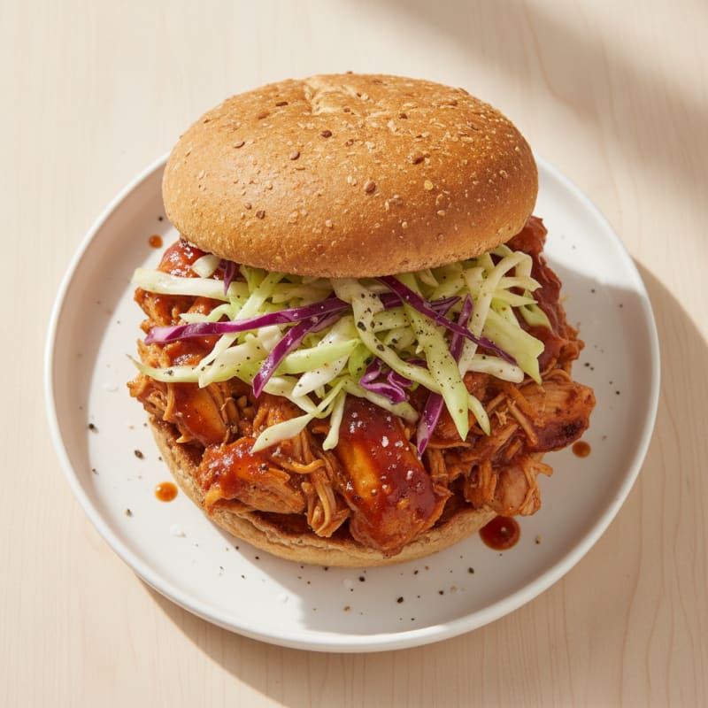Smoky BBQ Pulled Chicken Sandwich