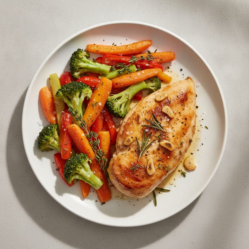 Garlic Herb Roasted Chicken with Vegetables