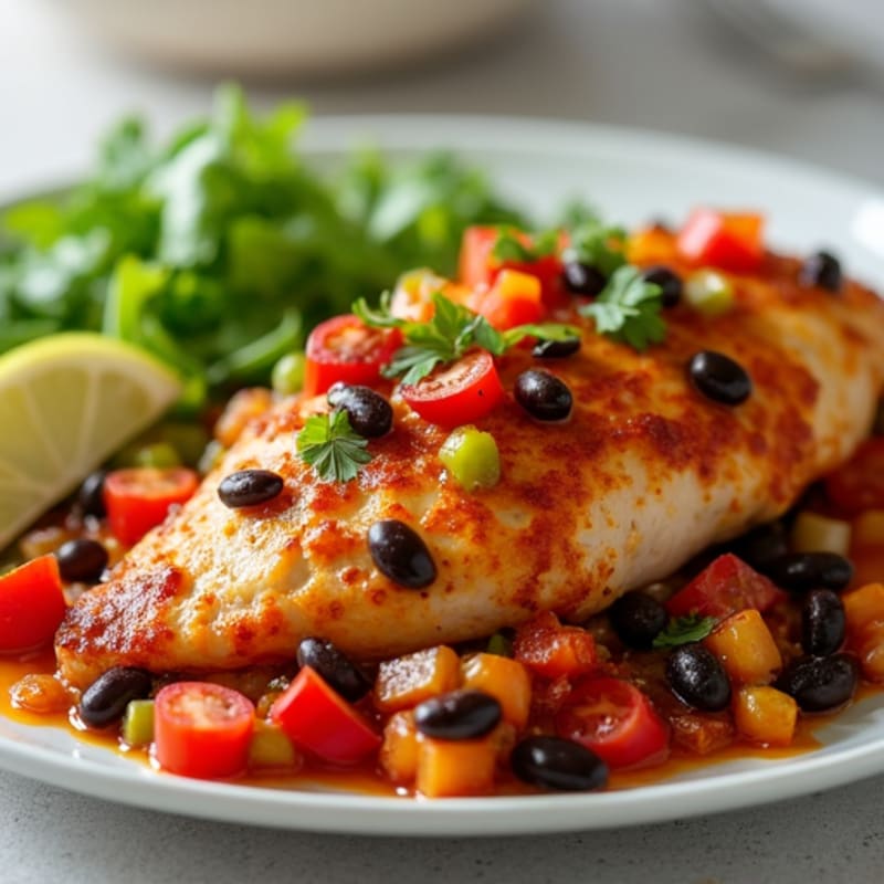 Spicy Rotel Chicken Taco Skillet