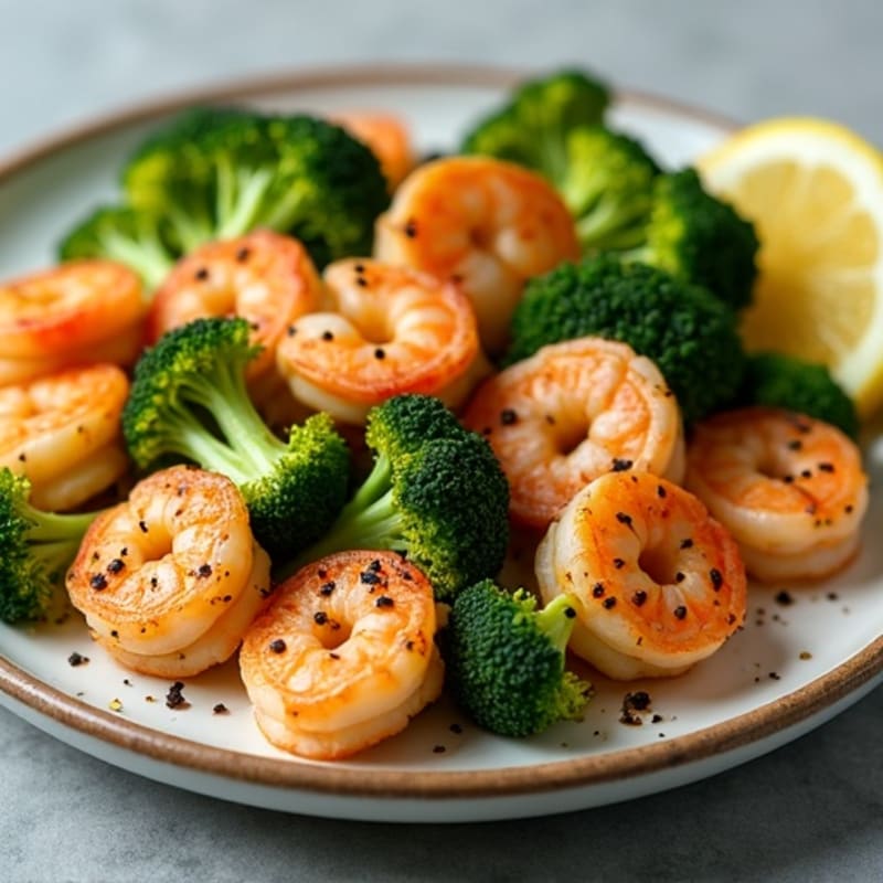 Sheet Pan Lemon Garlic Shrimp with Crispy Broccoli