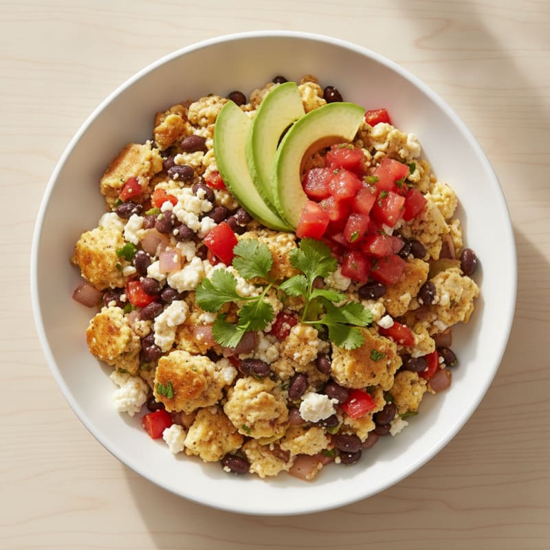 Southwestern Cottage Cheese Egg Scramble