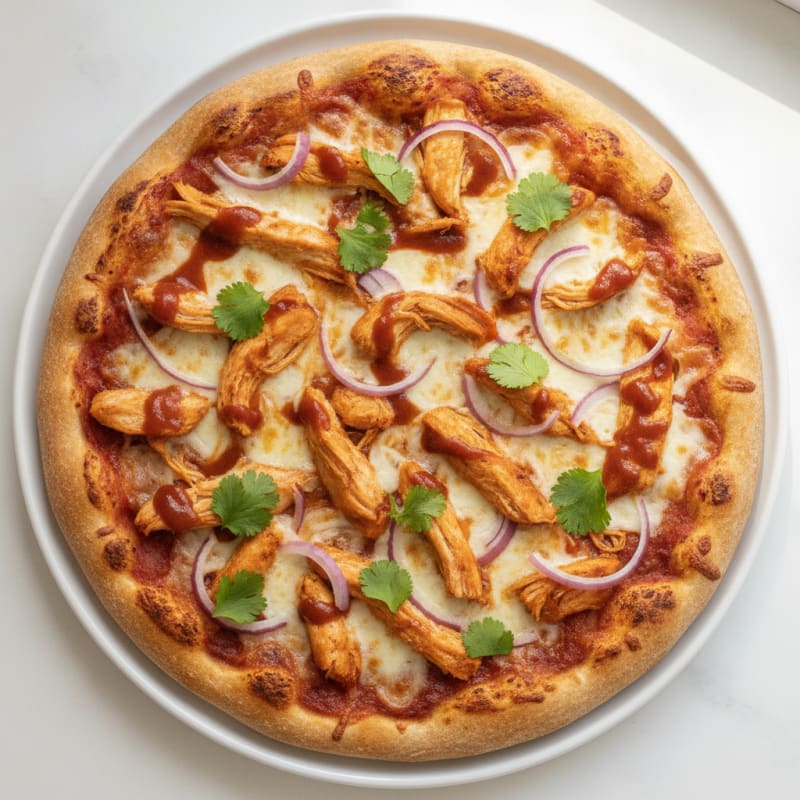 High-Protein BBQ Chicken Pizza