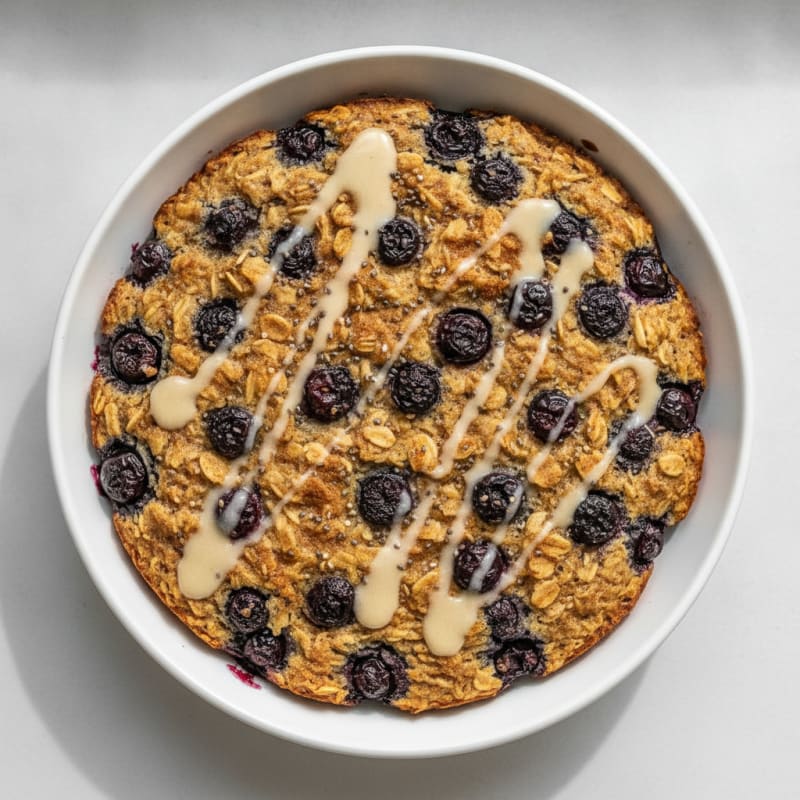 Blueberry Protein Baked Oatmeal