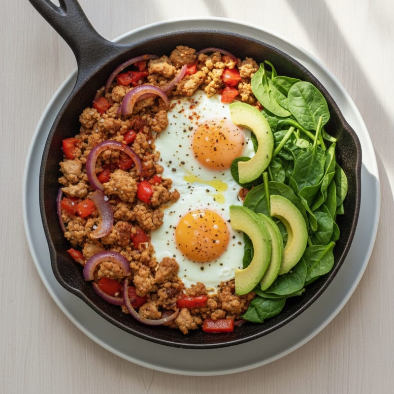 Loaded Breakfast Skillet with Eggs