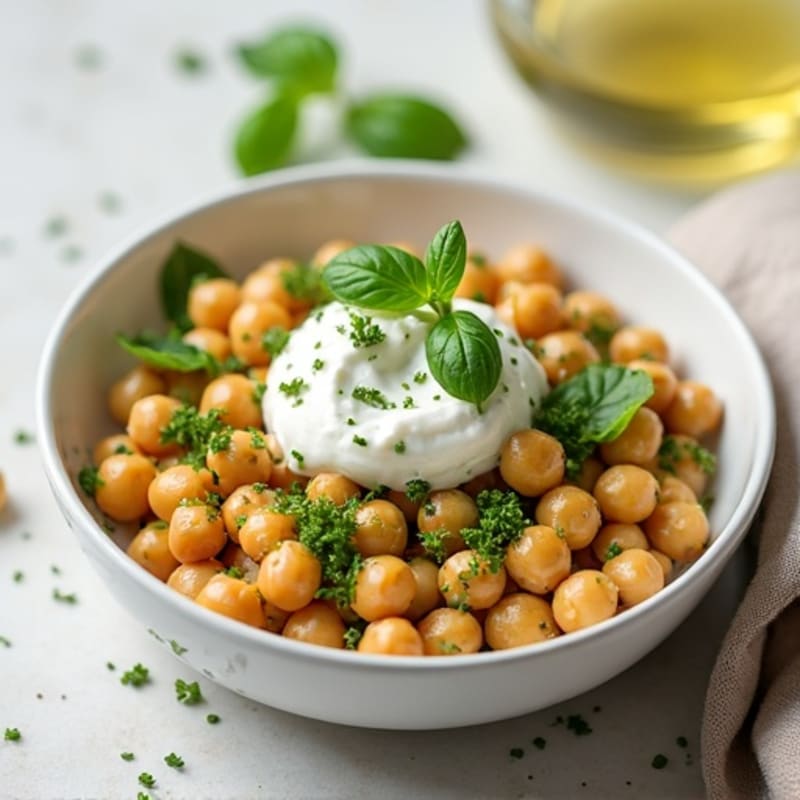 Creamy Herb Chickpea Salad