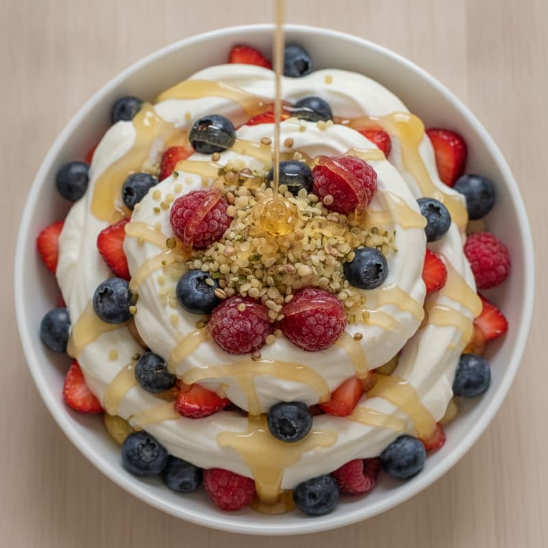 Creamy Greek Yogurt Protein Parfait with Mixed Berries