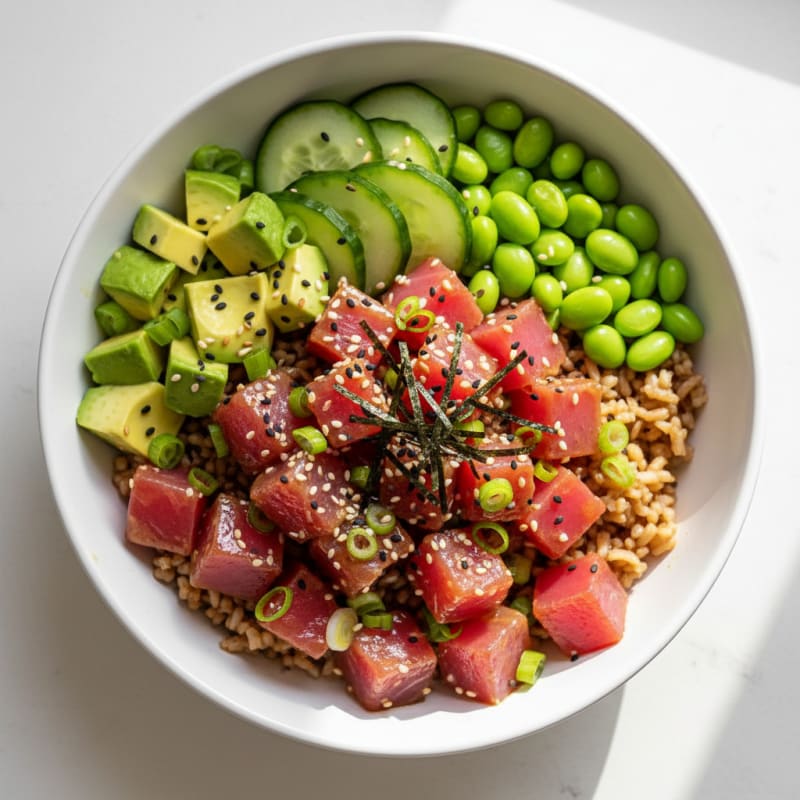 Zesty Hawaiian Tuna Poke Bowl