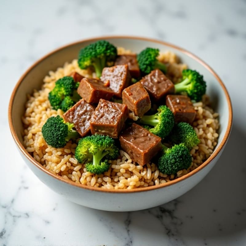 Savory Lean Beef and Crisp-Tender Broccoli Stir-Fry with Brown Rice