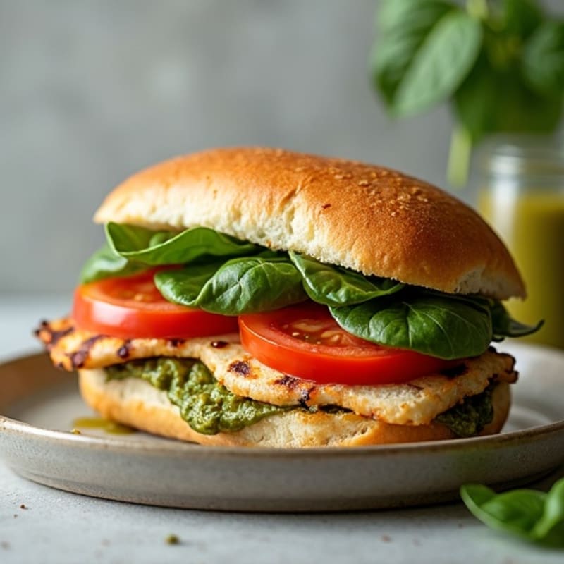 Grilled Pesto Chicken Sandwich