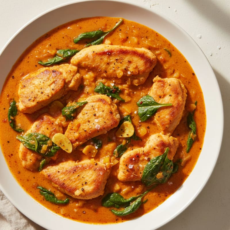 Creamy Spiced Chicken and Tomato Curry