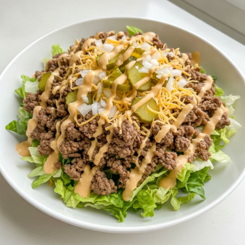 Big Mac Inspired Protein Bowl