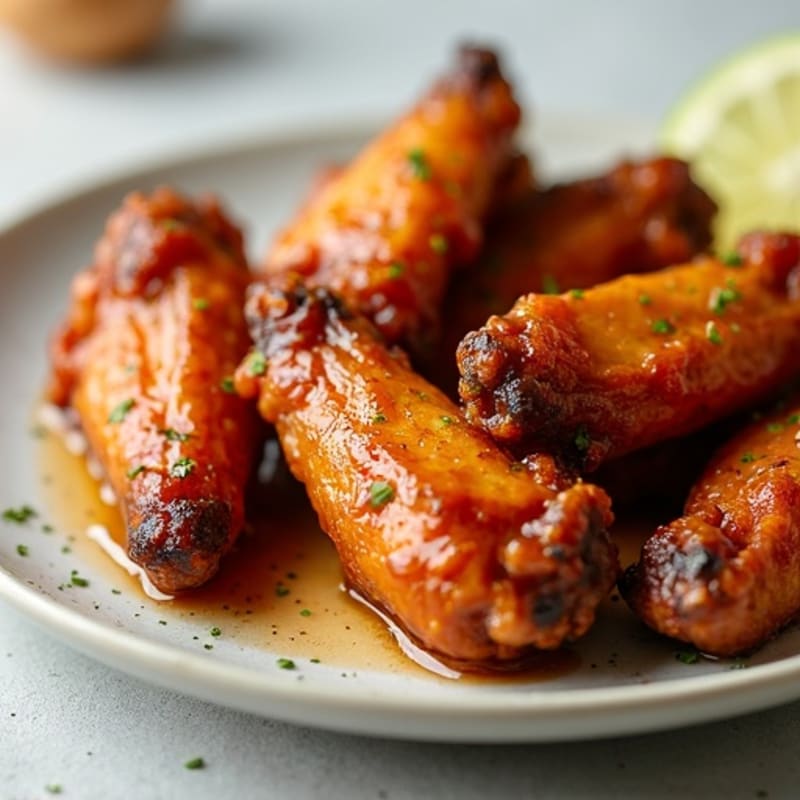 Crispy Baked Honey-Garlic Chicken Wings
