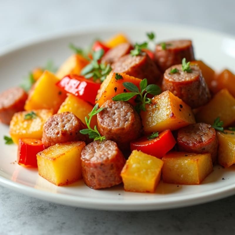 Savory Sausage and Crispy Potato Bake