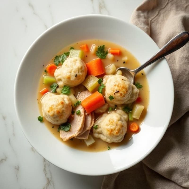 Creamy Chicken and Vegetable Dumpling Stew