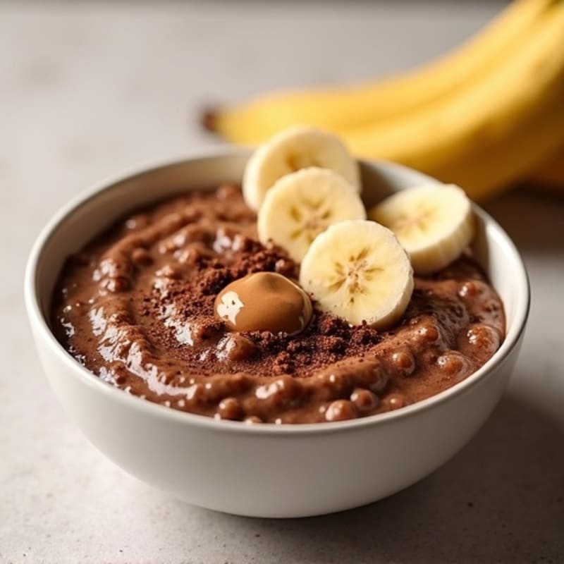 Creamy Chocolate Protein Oatmeal