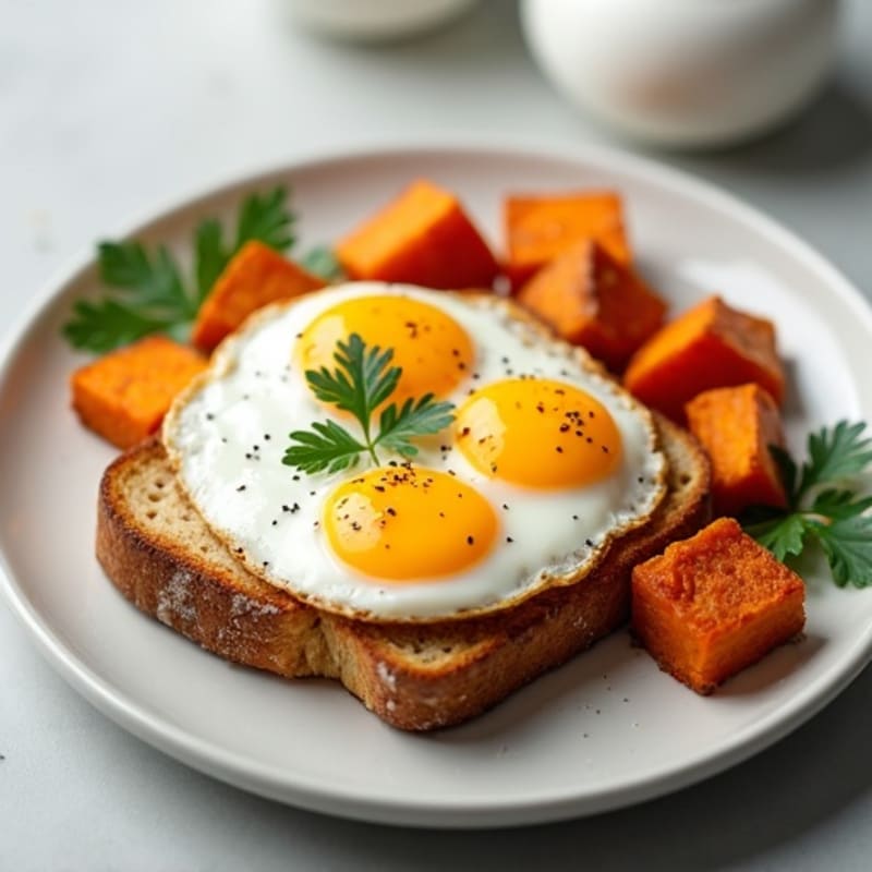 Egg and Sourdough Protein Toast with Greek Yogurt