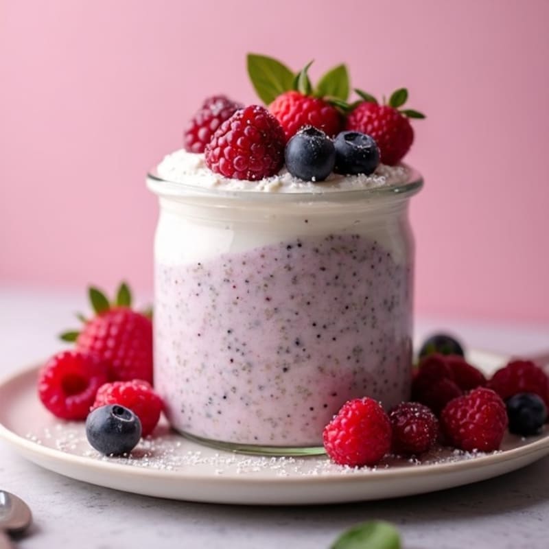 Creamy Berry Chia Seed Pudding