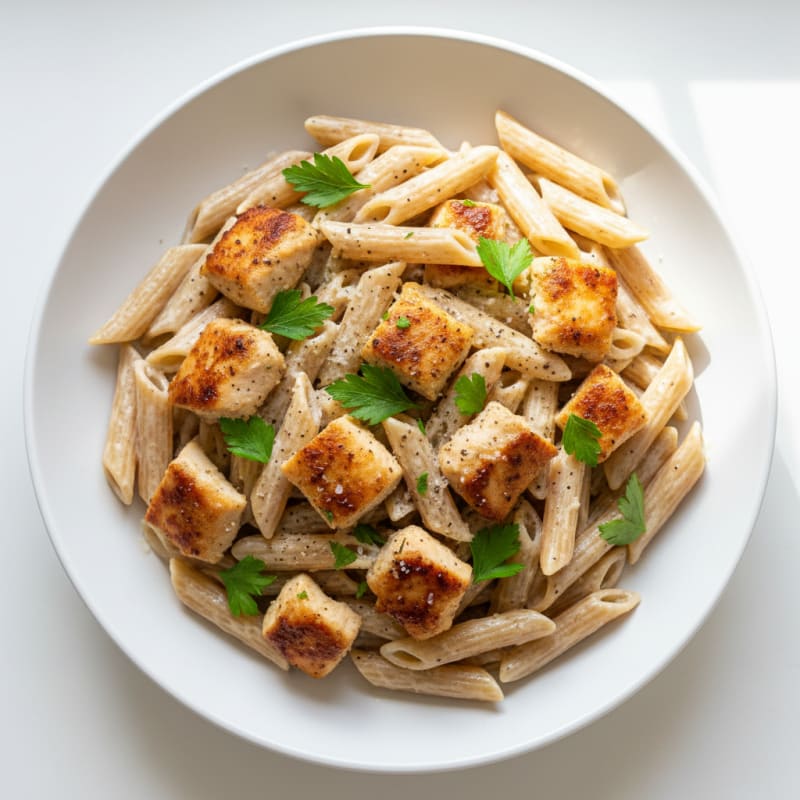 Garlic Parmesan Chicken Alfredo Pasta