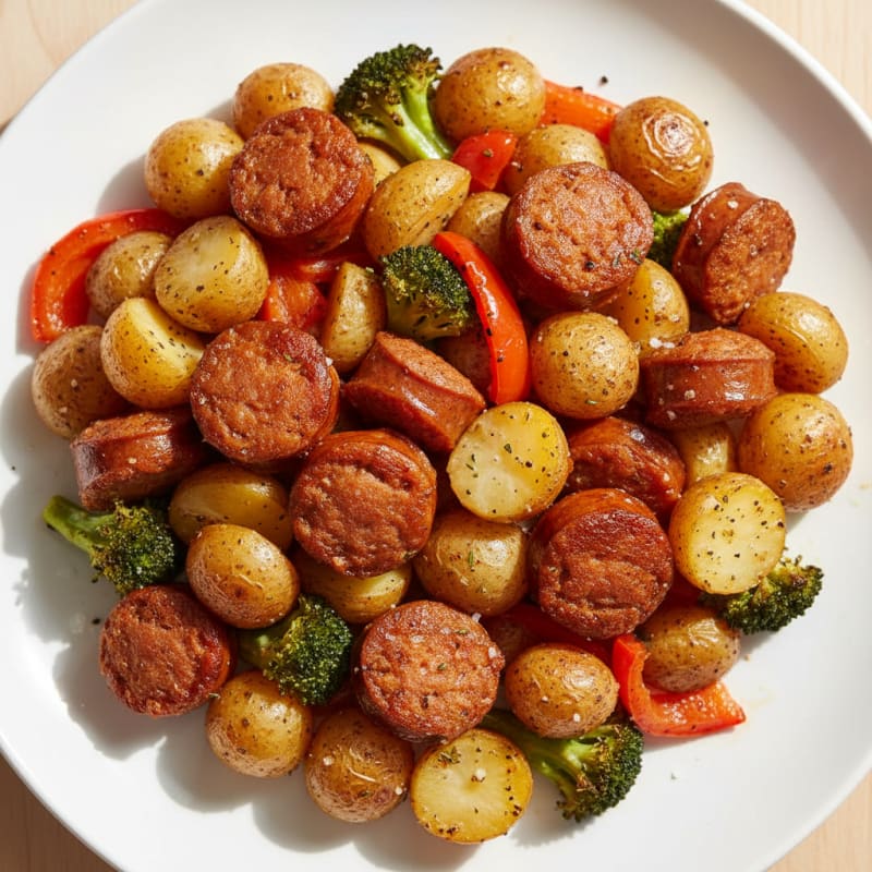 Smoky Andouille Sausage and Potato Bake