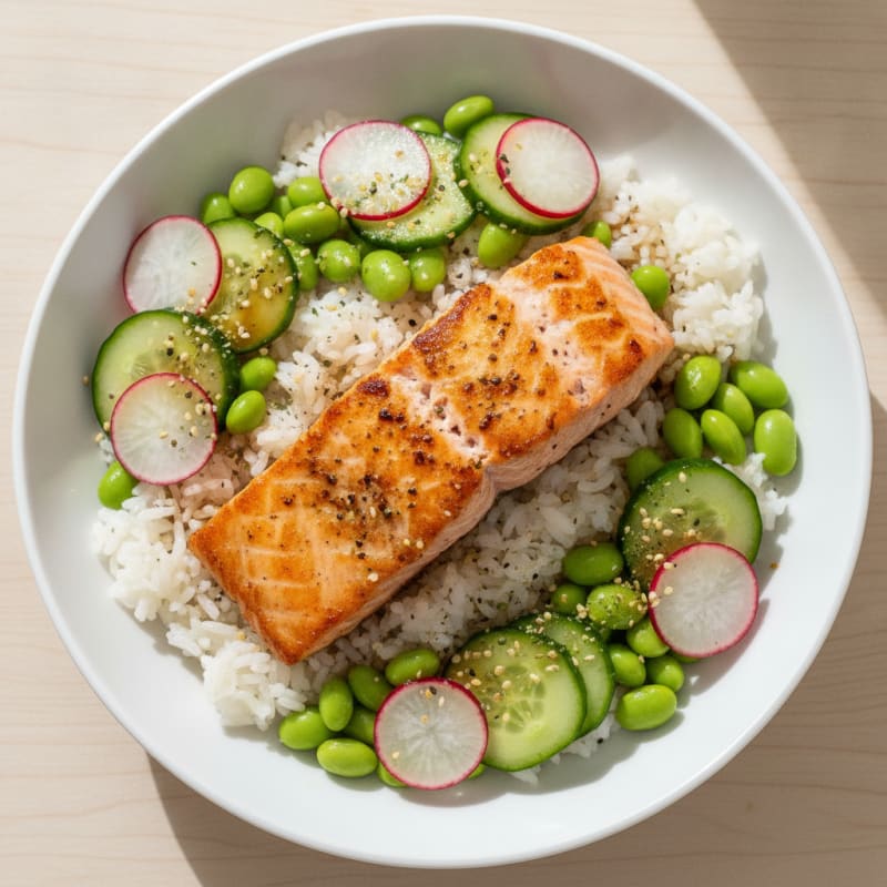 Salmon Sushi Rice Bowl