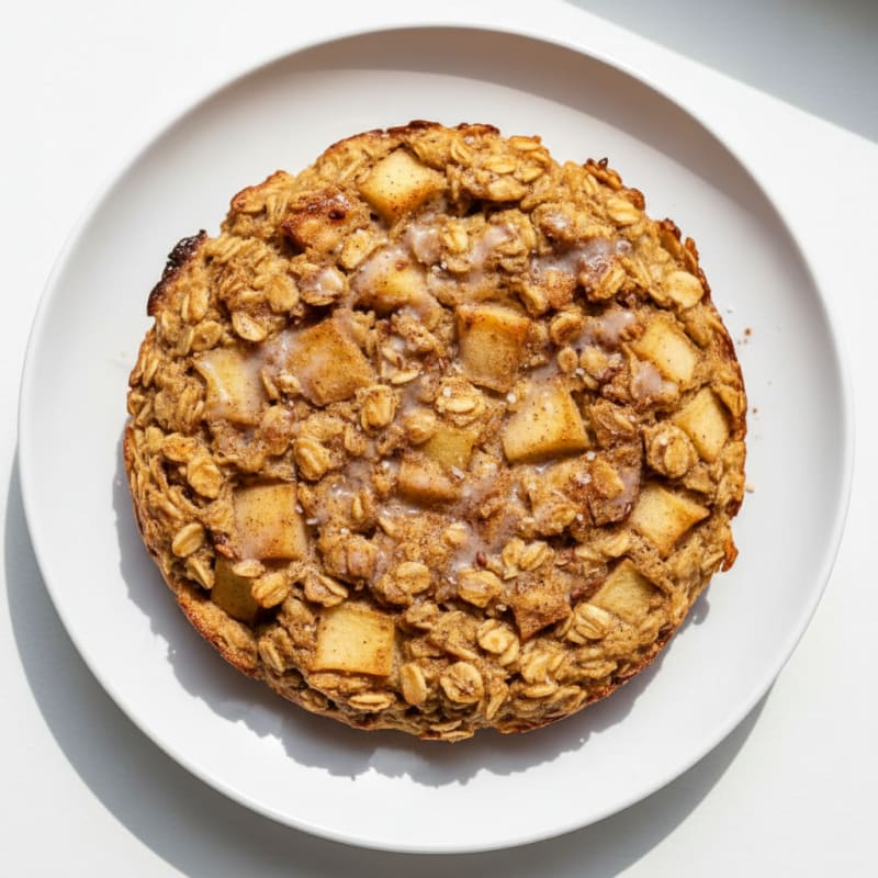 Golden Baked Apple Cinnamon Oatmeal