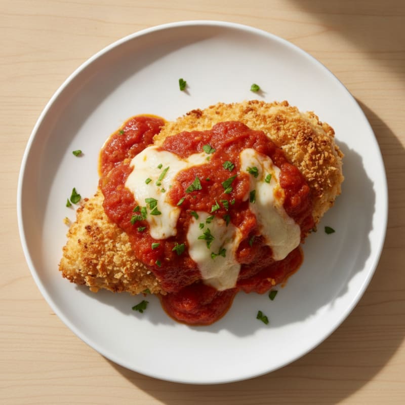 Parmesan-Crusted Chicken with Marinara