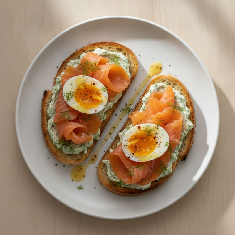 Sourdough Toast with Jammy Eggs