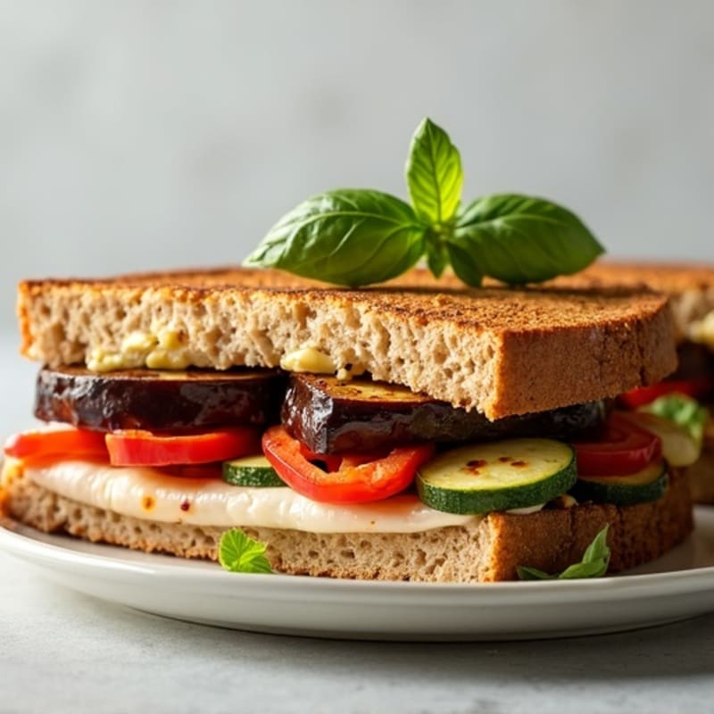 Crispy Roasted Vegetable Panini