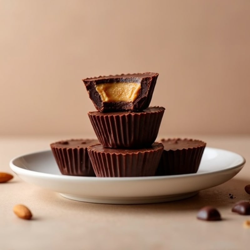 Protein-Packed Dark Chocolate Almond Butter Cups