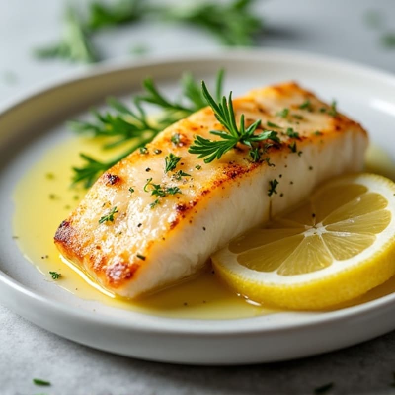 Pan-Seared Lemon Butter Cod with Fresh Herbs