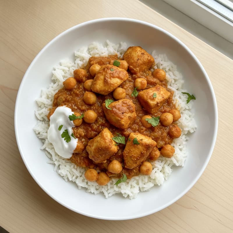Chickpea Masala with Basmati Rice