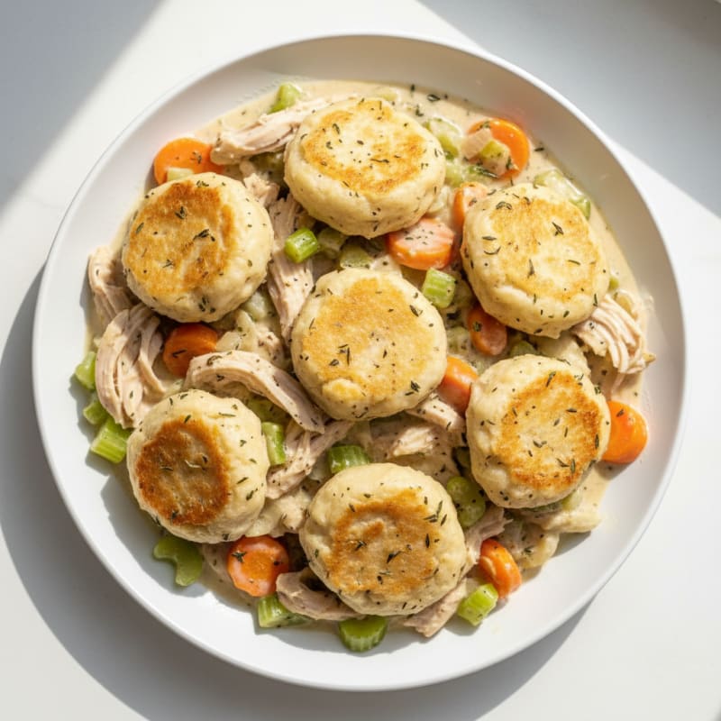 Creamy Herb Chicken and Dumplings