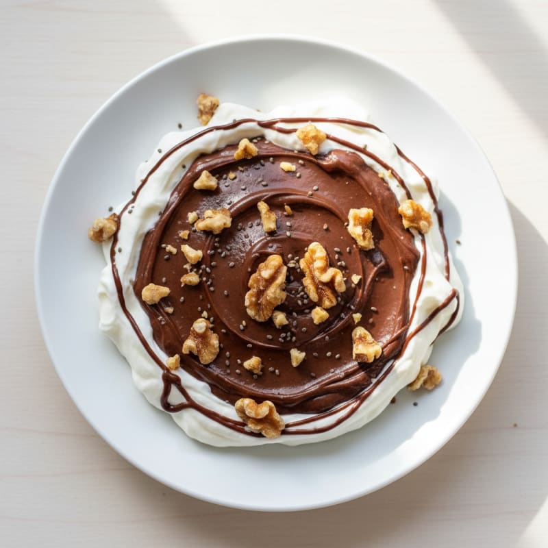 Silky Chocolate Protein Pudding with Greek Yogurt