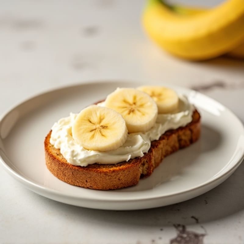 Cottage Cheese and Banana Protein Toast on German Bread