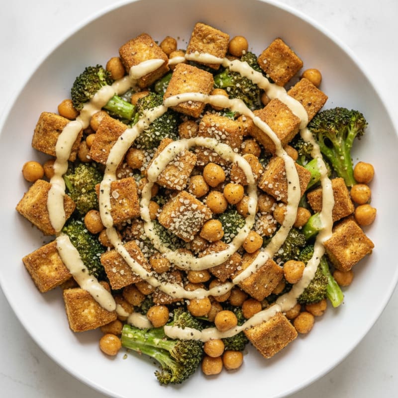 Roasted Vegetable and Chickpea Bowl