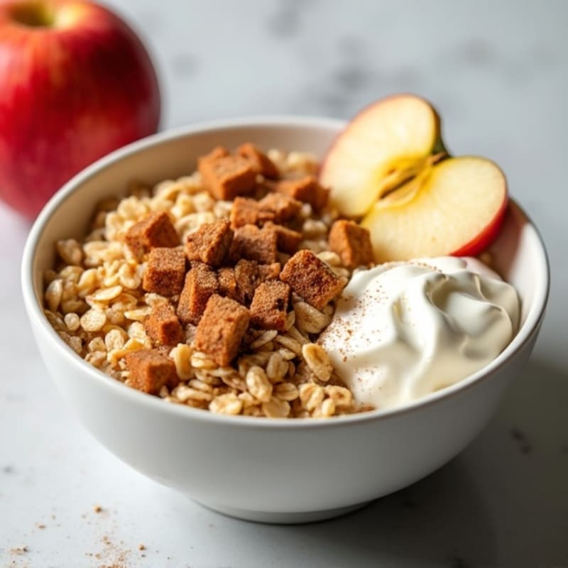 Protein-Packed Cinnamon Apple Oatmeal Bowl