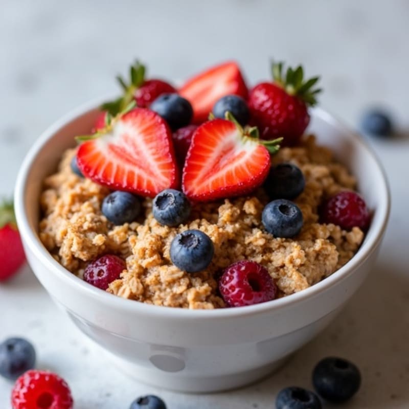Creamy Berry Baked Oatmeal
