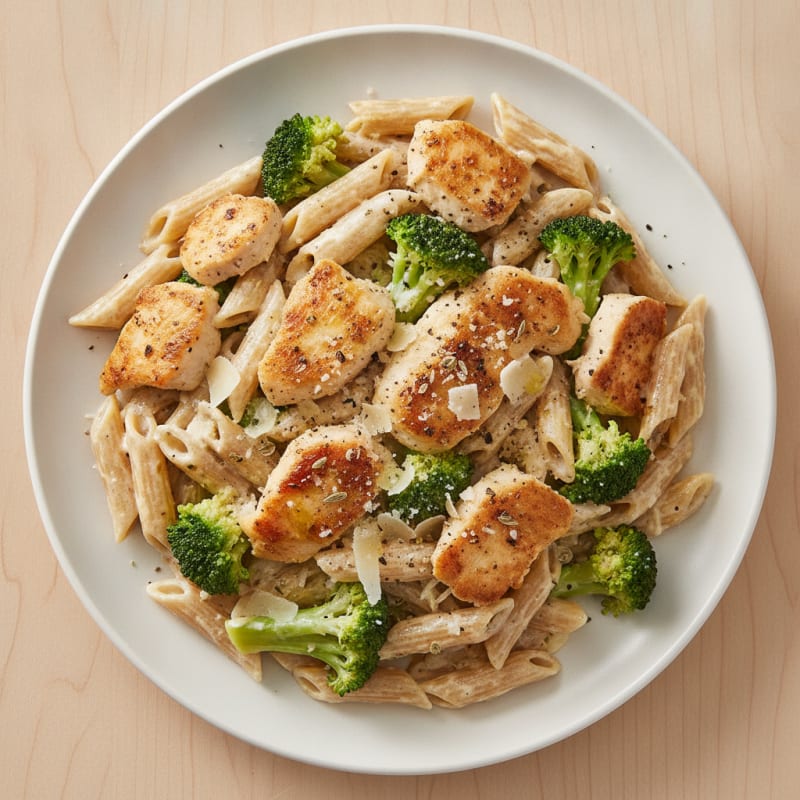 Garlic Parmesan Chicken Alfredo Pasta