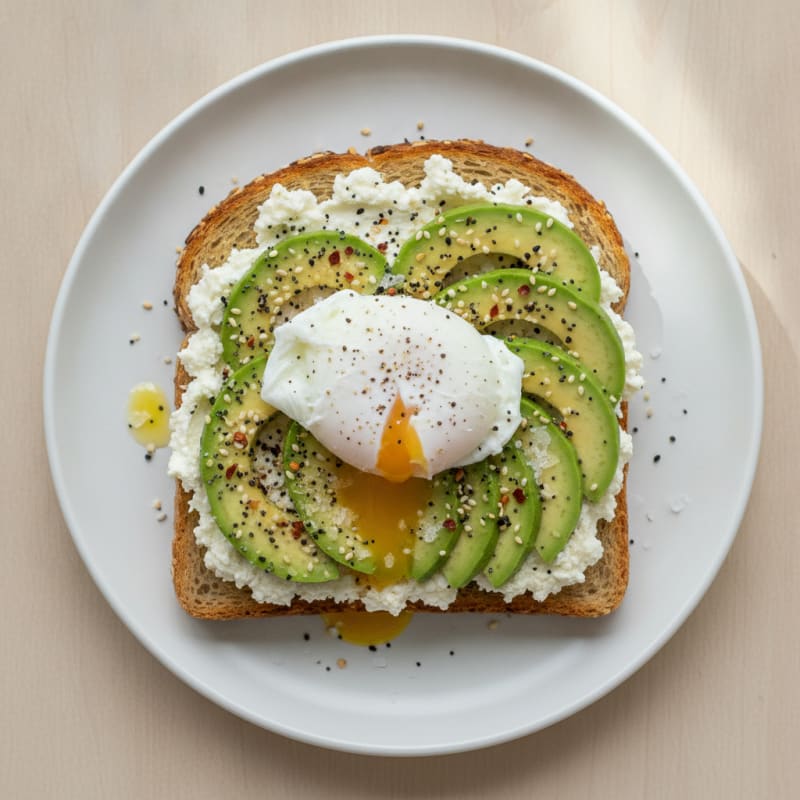 Avocado Toast with Whipped Cottage Cheese